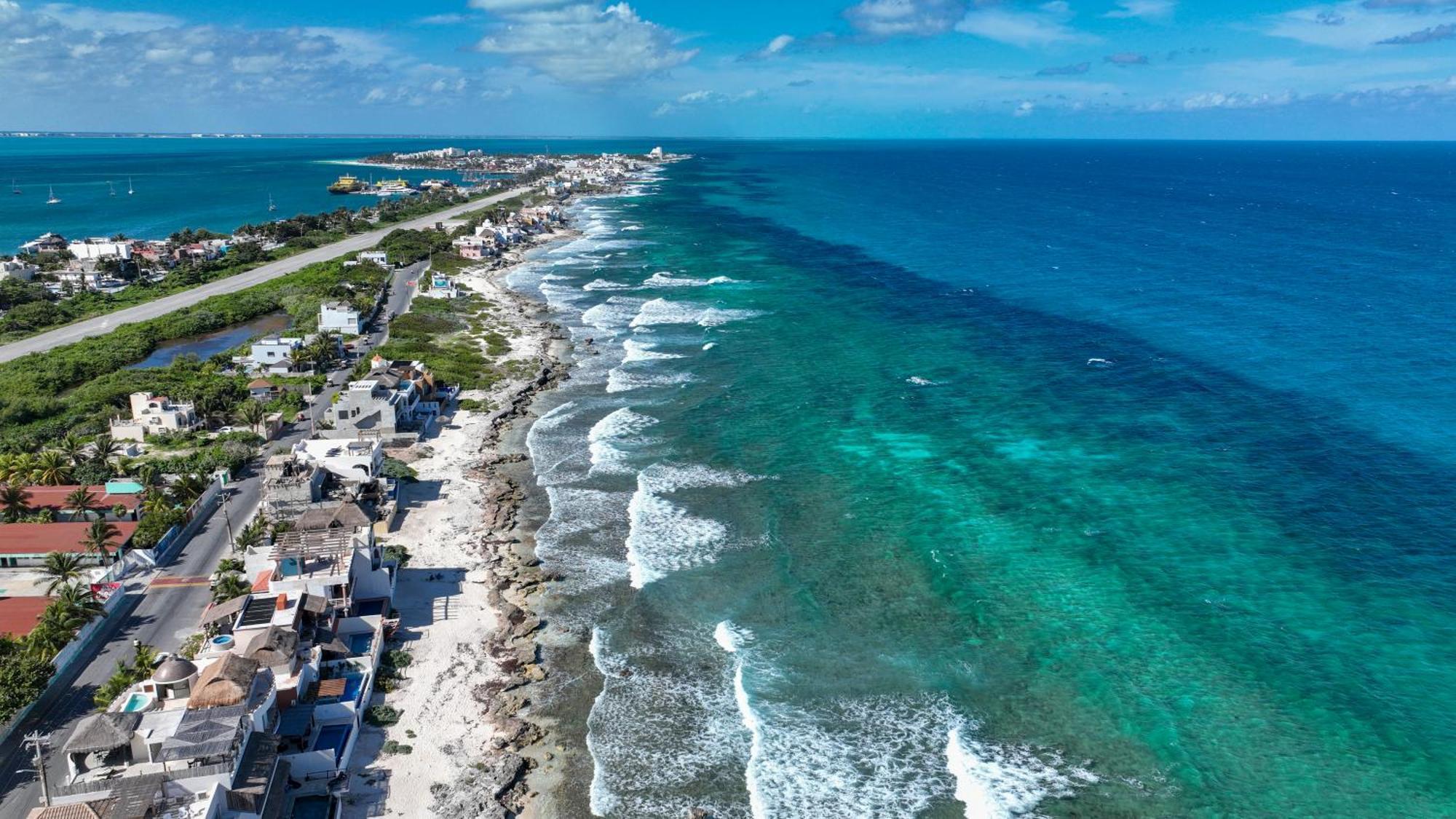 Casa Javi- Ocean Front Located Mid Isla Mujeres Villa Exteriör bild