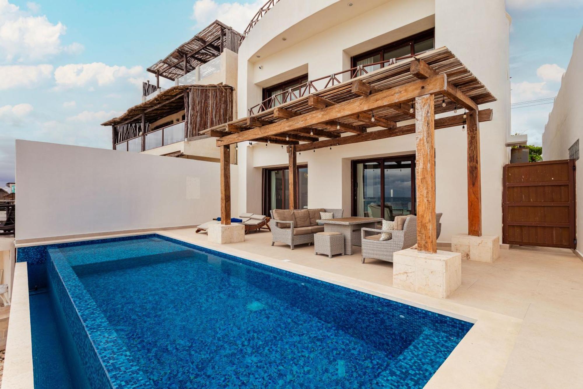Casa Javi- Ocean Front Located Mid Isla Mujeres Villa Exteriör bild